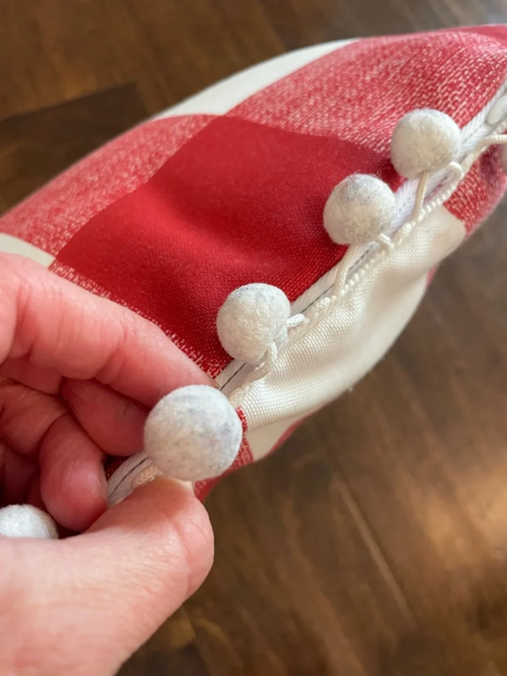 Custom made ‘Samuel’ monogrammed Christmas pillow